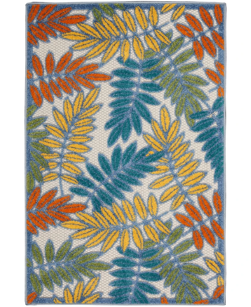 Nourison Home Aloha ALH18 2'8" x 4' Outdoor Area Rug