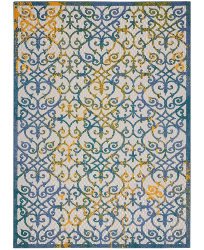 Nourison Home Aloha ALH21 7'10" x 10'6" Outdoor Area Rug