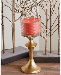 Pumpkin Spice Fragrance Honeycomb Glass Jar Candle