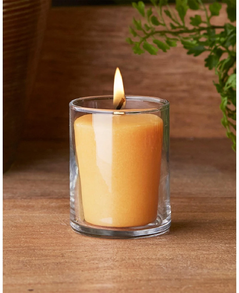 Votive Bourbon Pear 20 Hour Candles Set, 18 Piece