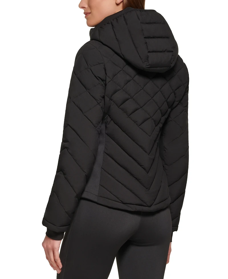 Calvin Klein Womens Side-Panel Hooded Packable Puffer Coat, Created for Macys