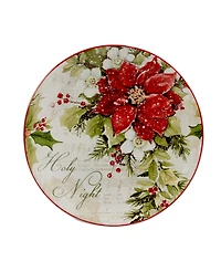 Certified International Silent Night 4 Piece Dessert Plate Set