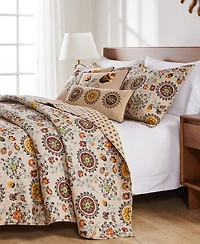 Greenland Home Fashions Andorra 3-Pc. Quilt Set, Full/Queen
