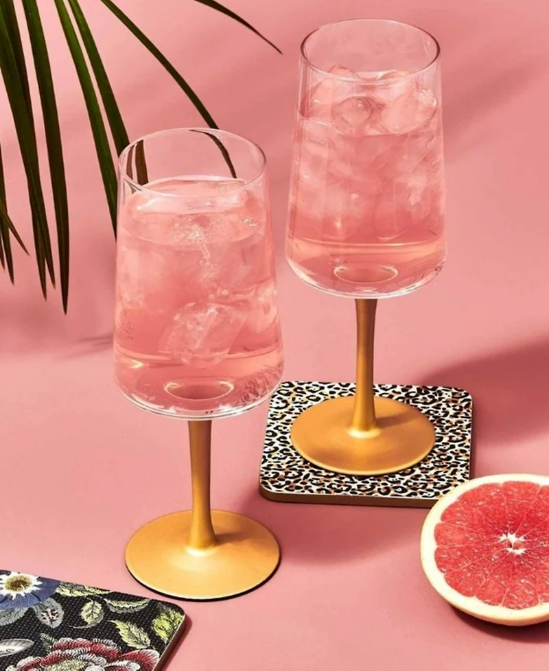 Spode Creatures of Curiosity Stem Wine Glasses Set, 2 Pieces