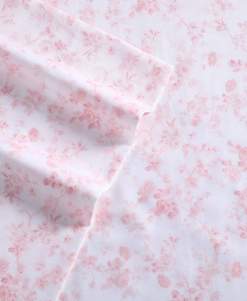 Closeout! Laura Ashley 300 Thread Count Cotton Sateen -Pc. Sheet Set