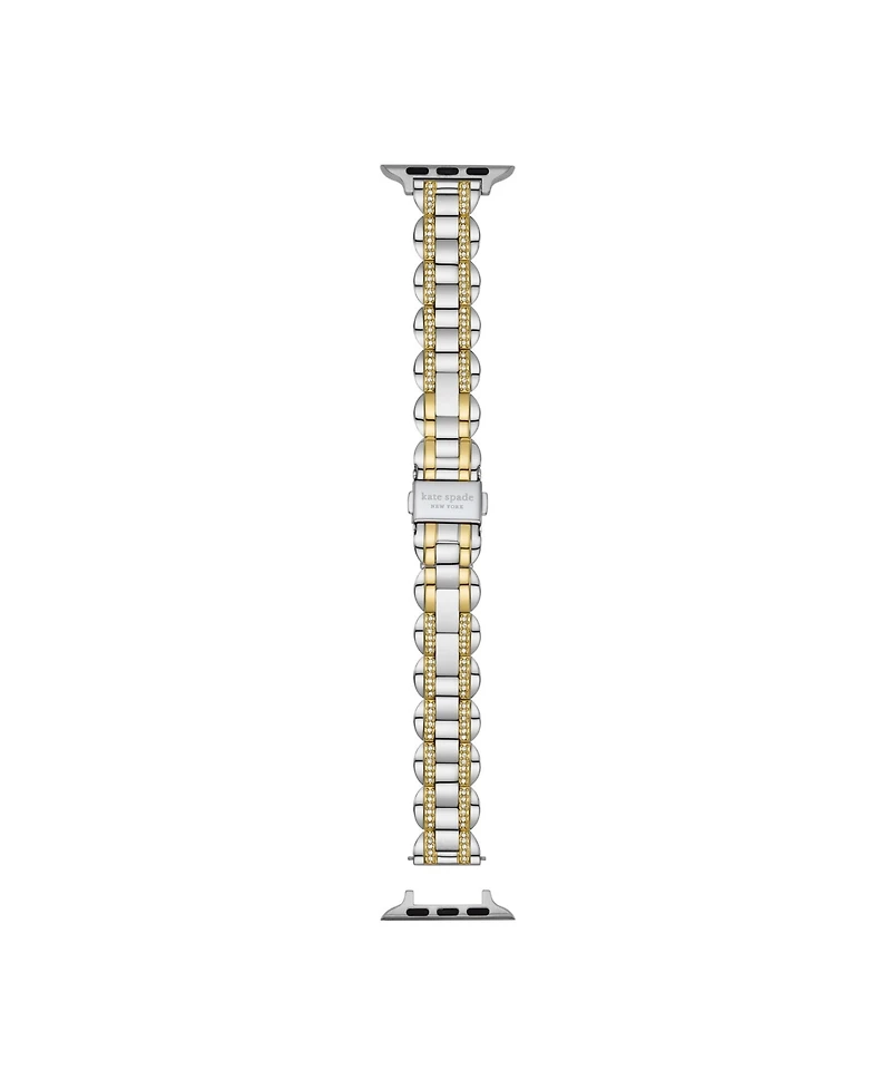 kate spade new york Pave Glitz Two-Hand Two-Tone Stainless Steel Bracelet Band for Apple Watch, 38mm, 40mm, 41mm