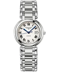 Longines Women's Swiss Automatic PrimaLuna Stainless Steel Bracelet Watch 30mm