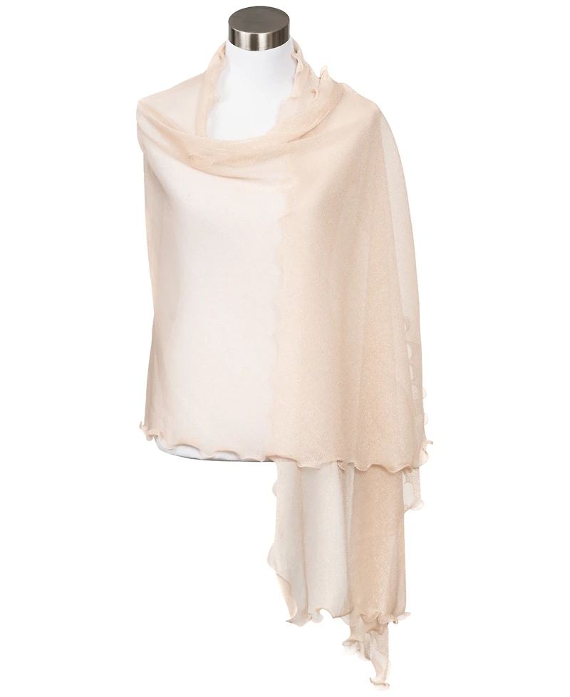 I.n.c. International Concepts Ruffle-Edge Metallic Evening Wrap, Created for Macy's
