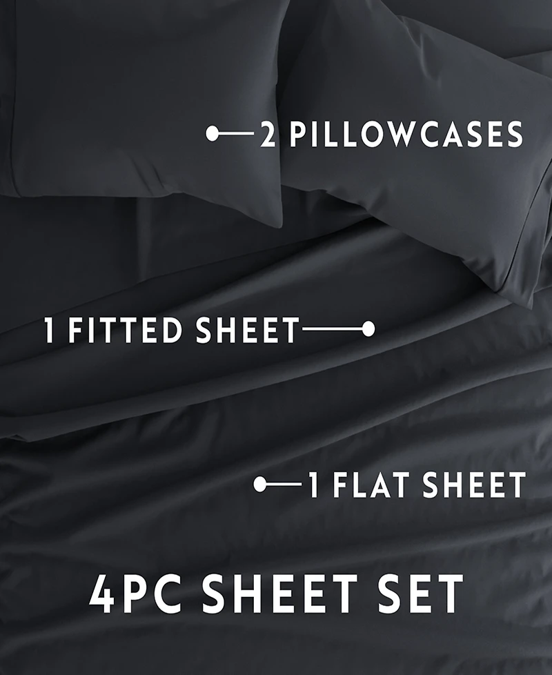 ienjoy Home Style Simplified 4-Pc. Sheet Set