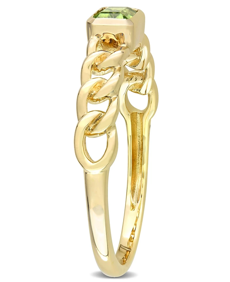 Citrine (1/3 ct. t.w.) Link Ring 10k Yellow Gold