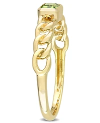 Citrine (1/3 ct. t.w.) Link Ring 10k Yellow Gold