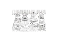 A Million Kawaii Cuties: The Sweetest Things to Color by Lulu Mayo