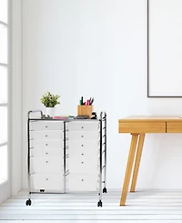 Seville Classics Multi-Use 12-Drawer Organizer Cart