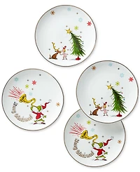 Lenox Merry Grinchmas Accent Plates, Set of 4