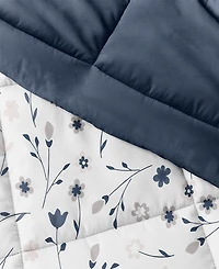 ienjoy Home Forget Me Not Reversible Comforter Set
