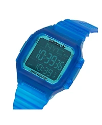 adidas Unisex Gmt Digital One Gmt Blue Resin Strap Watch 47mm