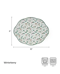 Winterberry Holiday Platters, Set of 2