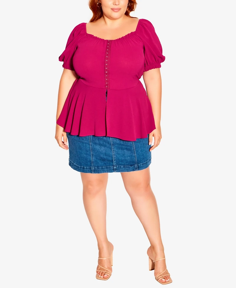 City Chic Women's Quirky Top