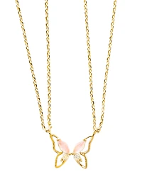 Girls Crew Butterfly Besties Necklace Set