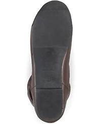 Journee Collection Women's Jayne Extra Wide Calf Slouchy Knee High Boots