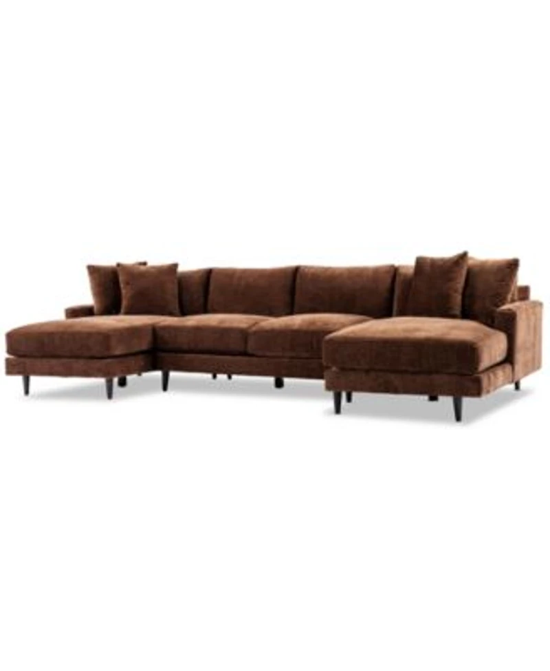 Closeout Mariyah Fabric Sectional Collection Created For Macys