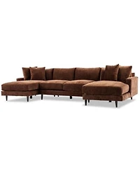 Closeout Mariyah Fabric Sectional Collection Created For Macys