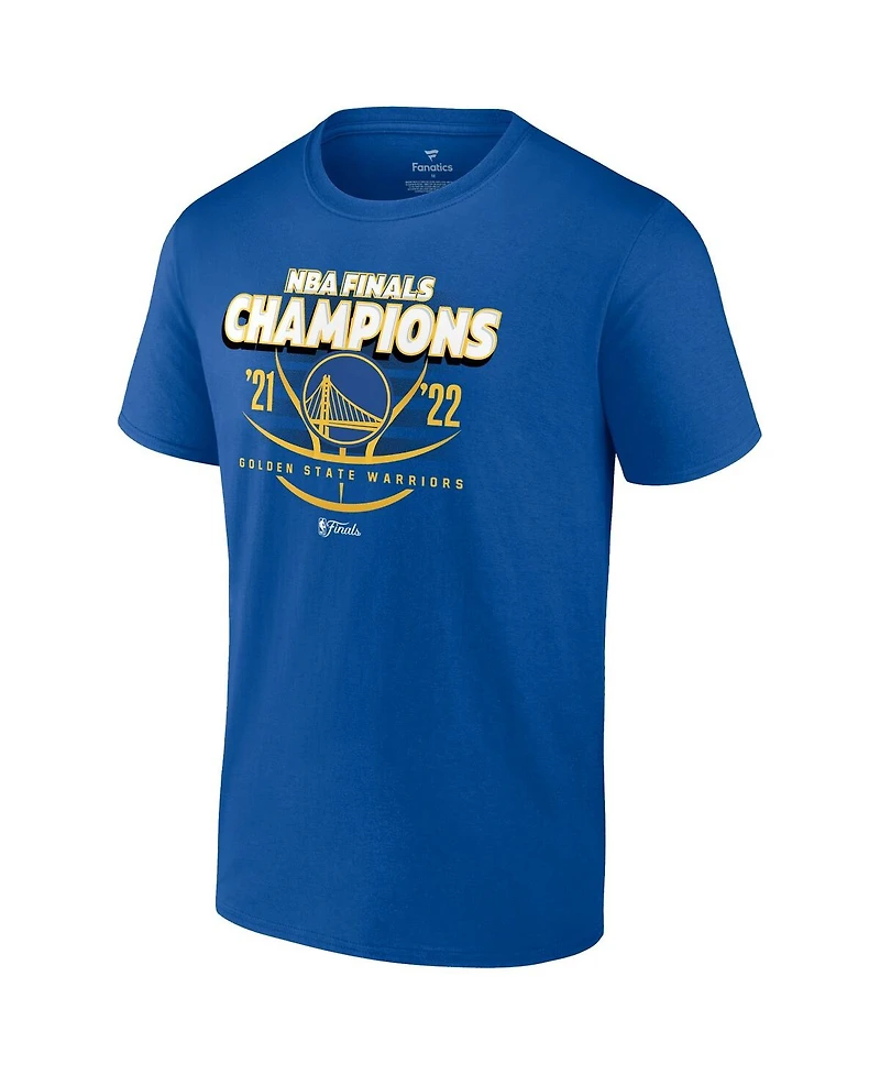 Men's Fanatics Royal Golden State Warriors 2022 Nba Finals Champions Lead the Change T-shirt