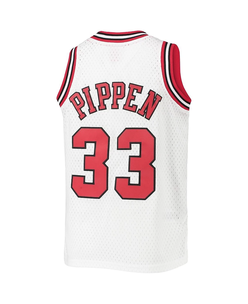 Big Boys Mitchell & Ness Scottie Pippen White Chicago Bulls 1997-98 Hardwood Classics Swingman Jersey