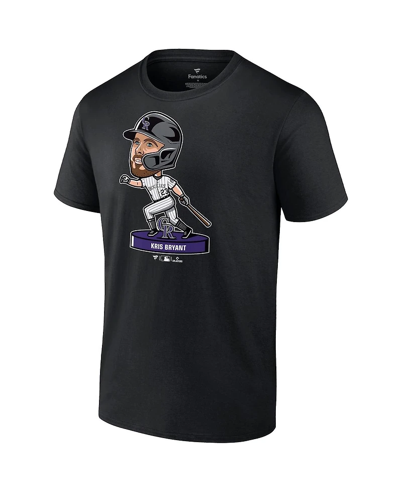 Men's Nike Kris Bryant Black Colorado Rockies Bobblehead T-shirt