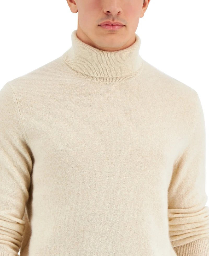 Club Room Men's Cashmere Turtleneck Sweater, Created for Macy's