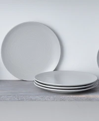 Noritake Swirl Coupe Dinner Plates, Set of 4