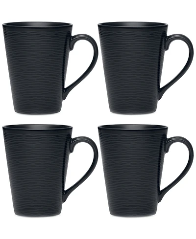 Noritake Swirl Mugs, Set of 4