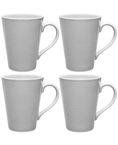 Noritake Swirl Mugs, Set of 4