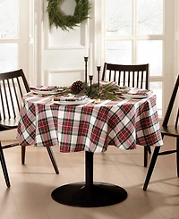 Elrene Christmas Classic Holiday Plaid Tablecloth