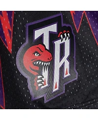Men's Mitchell & Ness Red, Purple Toronto Raptors 1998/99 Hardwood Classics Fadeaway Reload 3.0 Swingman Shorts