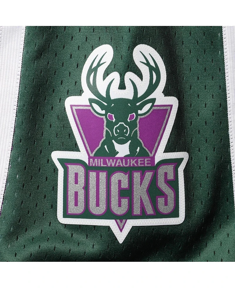 Men's Mitchell & Ness Purple Milwaukee Bucks Hardwood Classics 2000 Hyper Hoops Swingman Shorts