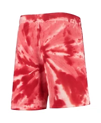 Big Boys Red Toronto Raptors Santa Monica Tie-Dye Shorts