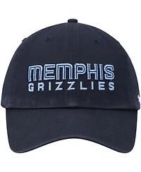 Men's '47 Navy Memphis Grizzlies Clean Up Wordmark Adjustable Hat