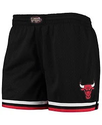 Women's Mitchell & Ness Black Chicago Bulls Hardwood Classics 1996 Nba Finals Jump Shot Shorts