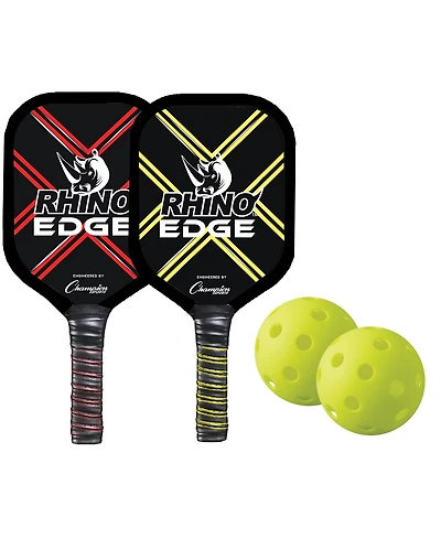 Champion Sports Rhino Pickle Ball Edge 2 Player Set, 4 Piece