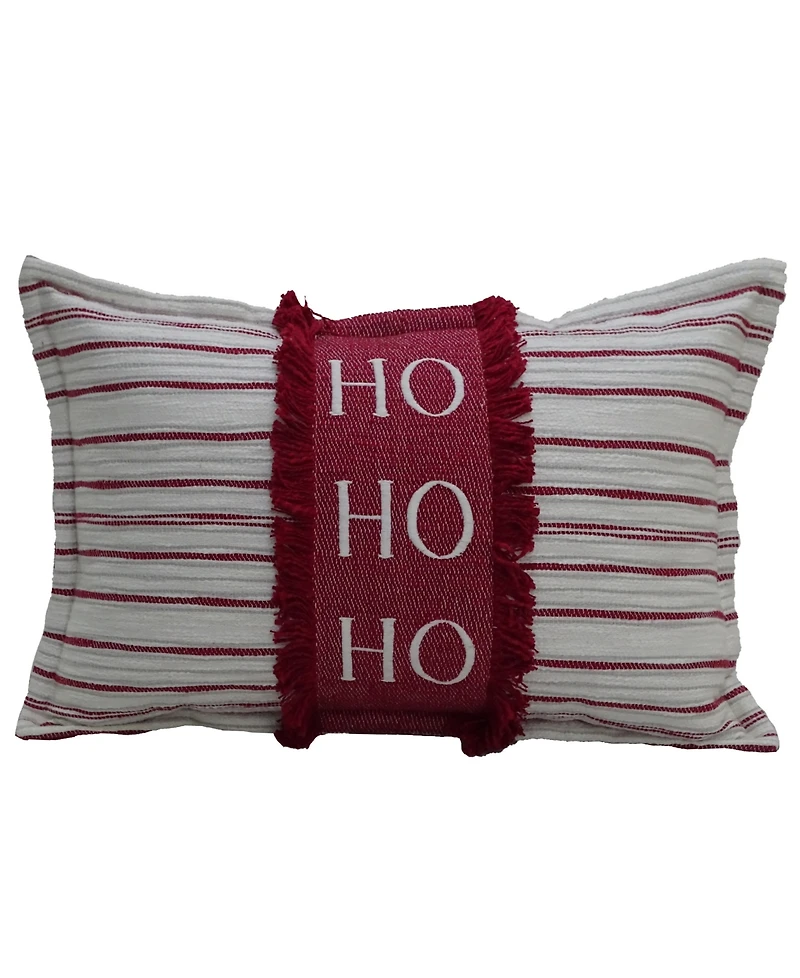 Vibhsa Hohoho Christmas Decorative Pillow, 14" x 24"