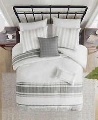 Harbor House Morgan Jacquard Cotton 5-Pc. Duvet Cover Set, King
