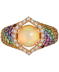 Le Vian Multi-Gemstone (1-7/8 ct. t.w.) & Nude Diamond (1/6 ct. t.w.) Statement Ring in 14k Rose Gold