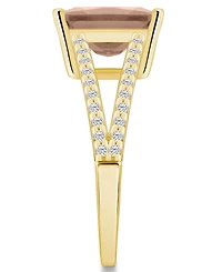 Macy's Morganite and Diamond Accent Ring 14K Yellow Gold