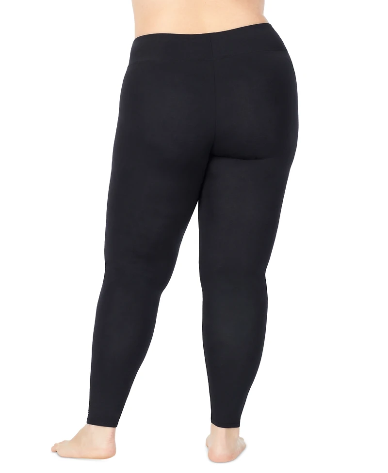 Cuddl Duds Plus Softwear with Stretch High-Waist Leggings
