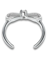 Giani Bernini Cubic Zirconia Bow Sterling Silver Toe Ring