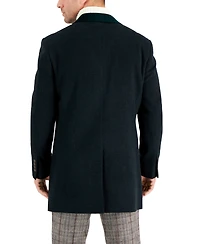 Tallia Men's Wool Blend Solid Overcoat