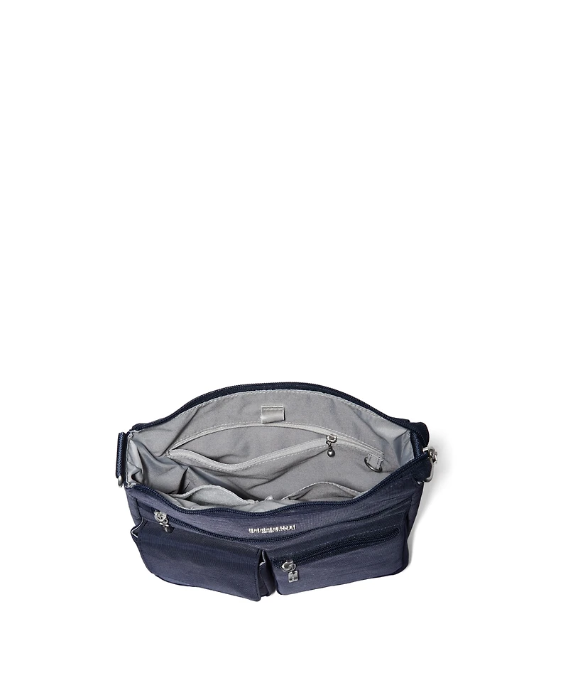 Baggallini Women's Modern Everywhere Slim Crossbody with Rfid Wristlet, Set 2 Piece