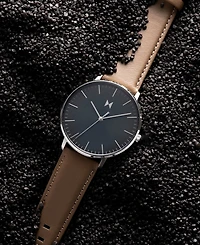 Mvmt Men's Legacy Slim Brown Leather Strap Watch 42mm