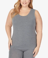 Cuddl Duds Plus Size Softwear with Stretch Reversible Tank Top